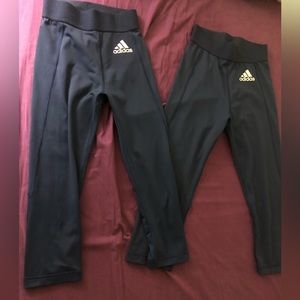 Adidas 3/4 running tights size XS & S